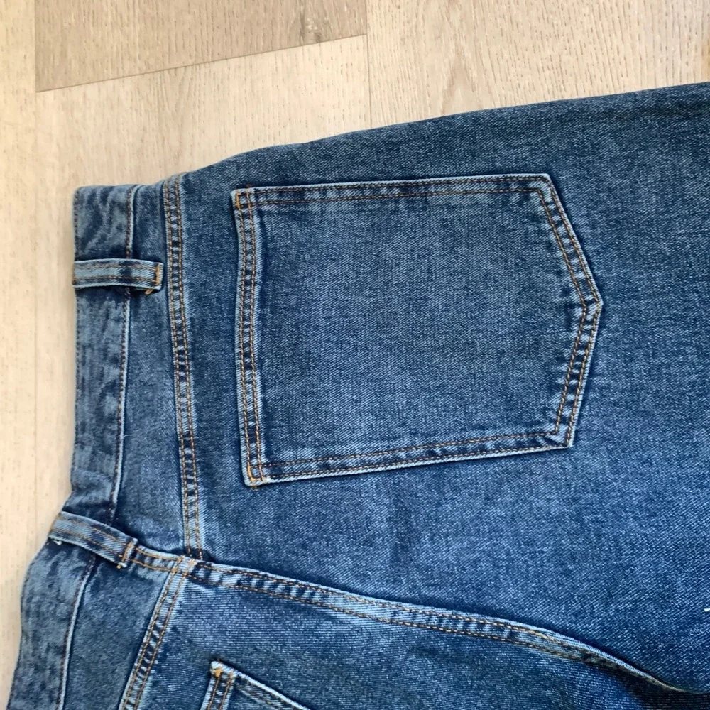 Paper Denim & Cloth Women Blue High Rise Raw Hem Denim Shorts Size‎ 30